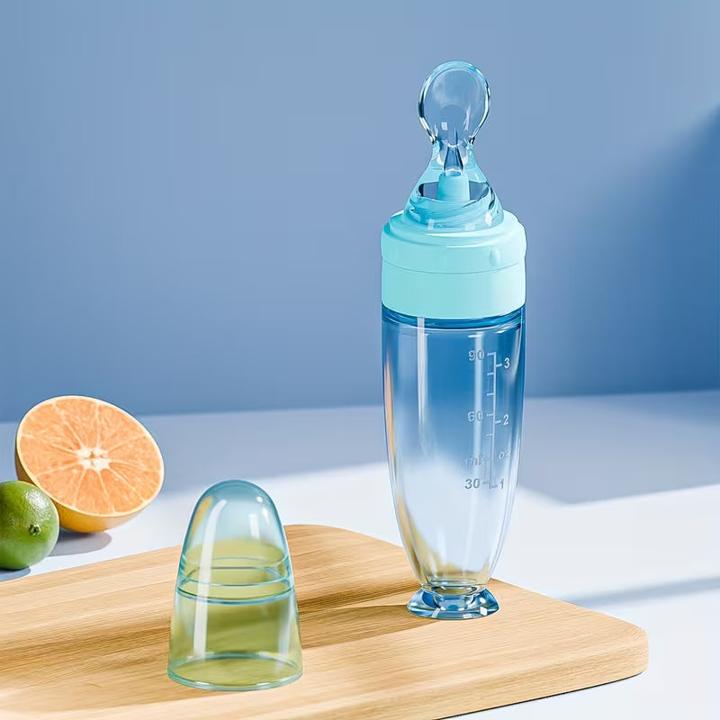 Biberon Cuillère en Silicone (Distributeur de Purée & Céréales)