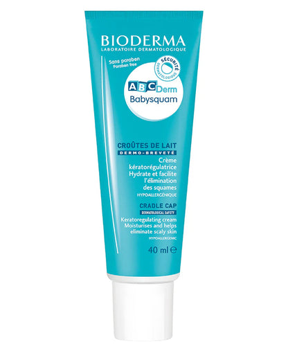 Soin kératorégulateur babysquam  croûtes de lait Bioderma ABCDerm Babysquam (40ml) | Nanou's House