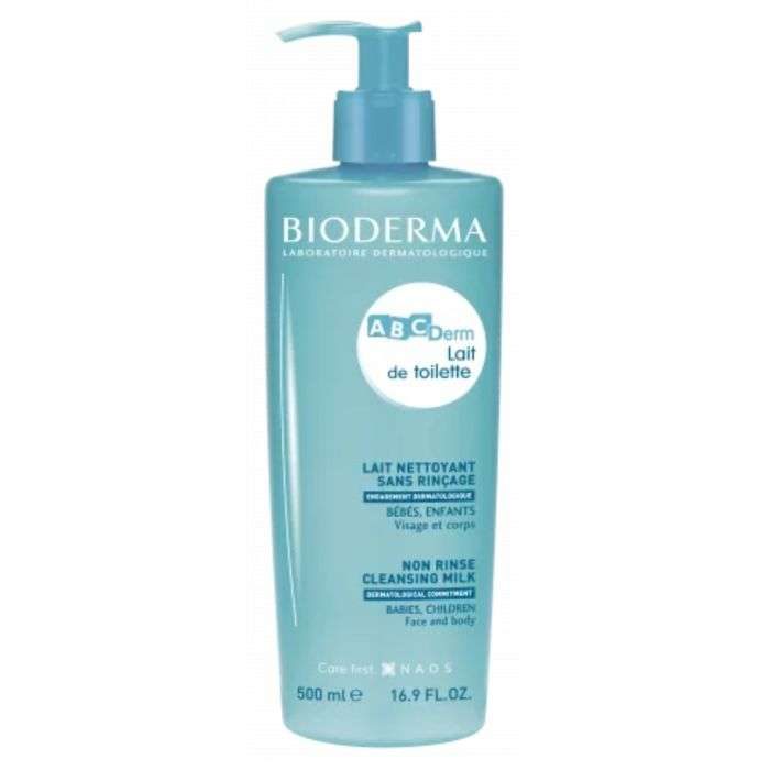 Lait de Toilette 2-en-1 Bioderma ABCDerm (500ml) nettoyant sans rinçage | Nanou's House