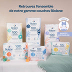 Couches naturelles Biolane, tailles 1 à 6