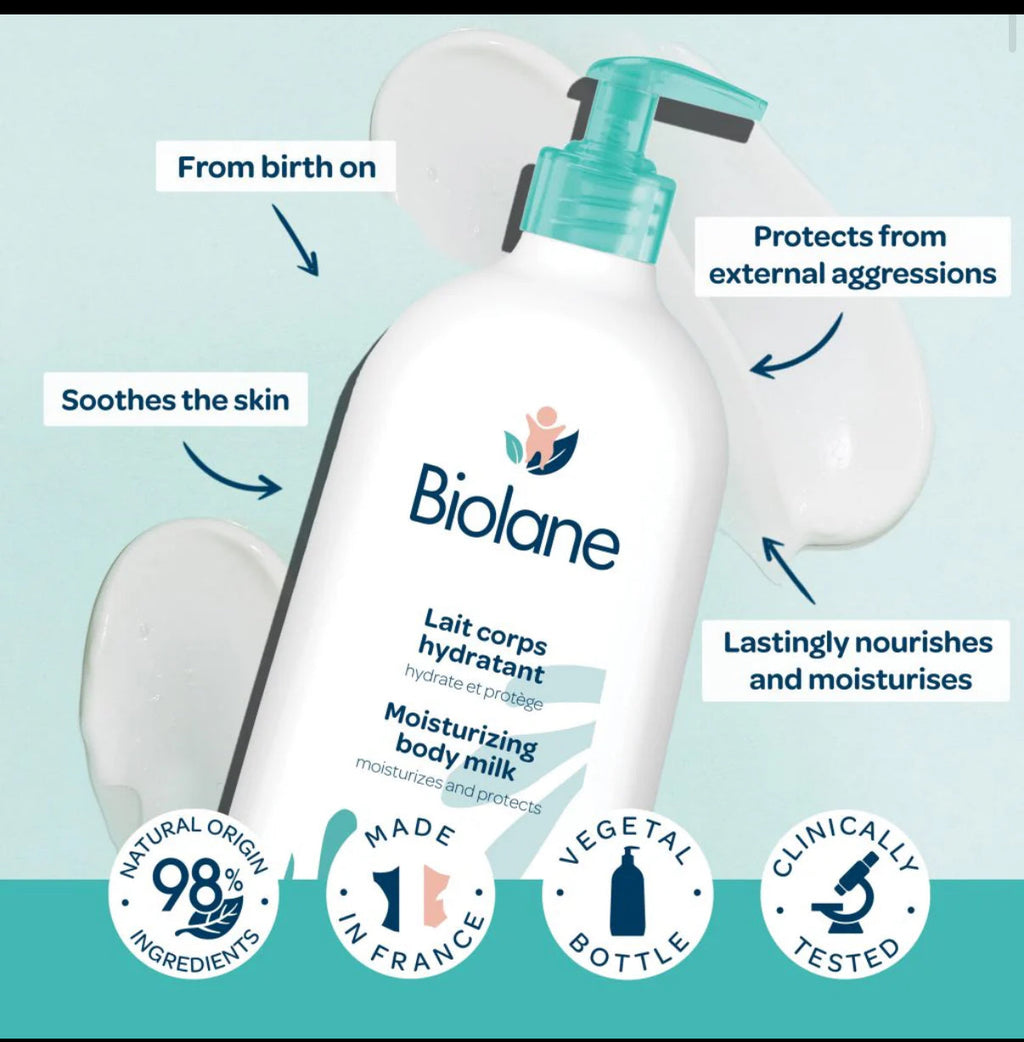 Biolane lait corps hydratant flacon pompe