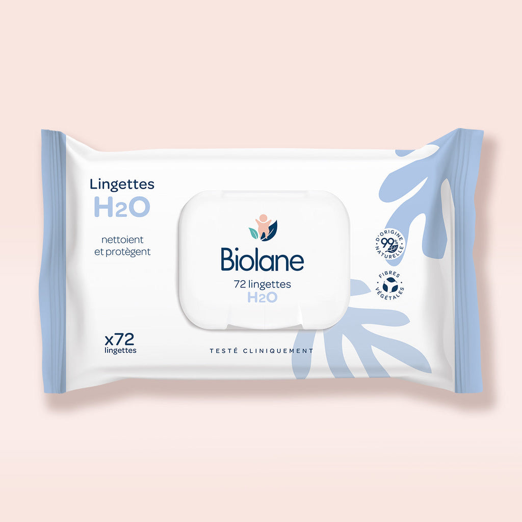 Biolane lingettes épaisses H2O bébé
