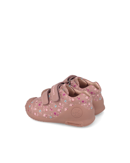Biomecanics Baskets Biogateo - Floral rose — chaussure bébé premiers pas (photo 3)
