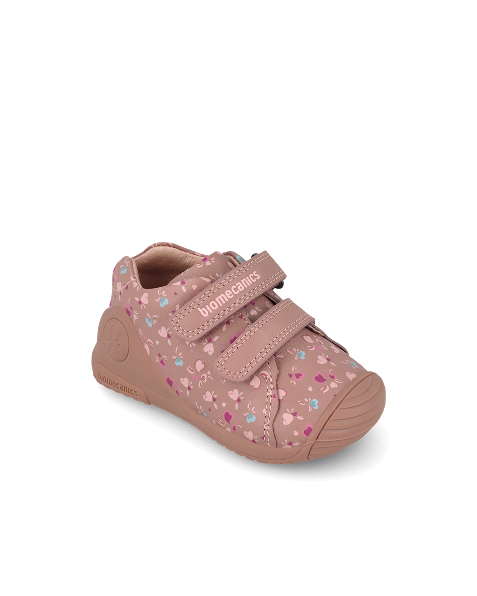 Biomecanics Baskets Biogateo - Floral rose — chaussure bébé premiers pas (photo 4)
