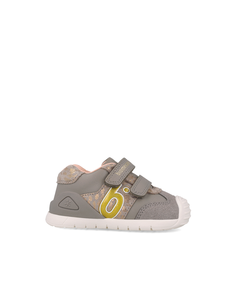 Biomecanics Baskets Biogateo - Léopard gris — chaussure bébé premiers pas (photo 2)