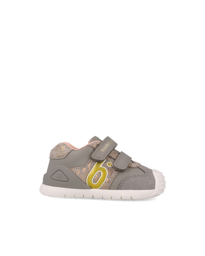 Biomecanics Baskets Biogateo - Léopard gris — chaussure bébé premiers pas (photo 2)