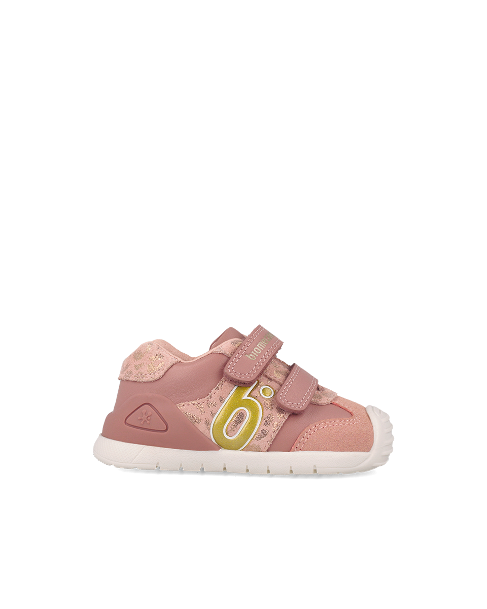 Biomecanics Baskets Biogateo - Léopard rose — chaussure bébé premiers pas (photo 2)