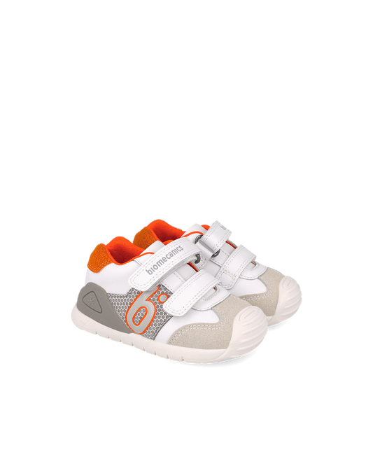 Biomecanics Baskets Biogateo - Mandarine — chaussure bébé premiers pas (photo 1)