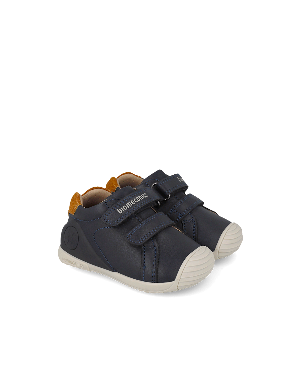 Biomecanics Baskets Biogateo Running - Bleu marine — chaussure bébé premiers pas (photo 1)