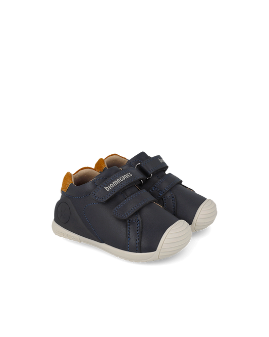 Biomecanics Baskets Biogateo Running - Bleu marine — chaussure bébé premiers pas (photo 1)