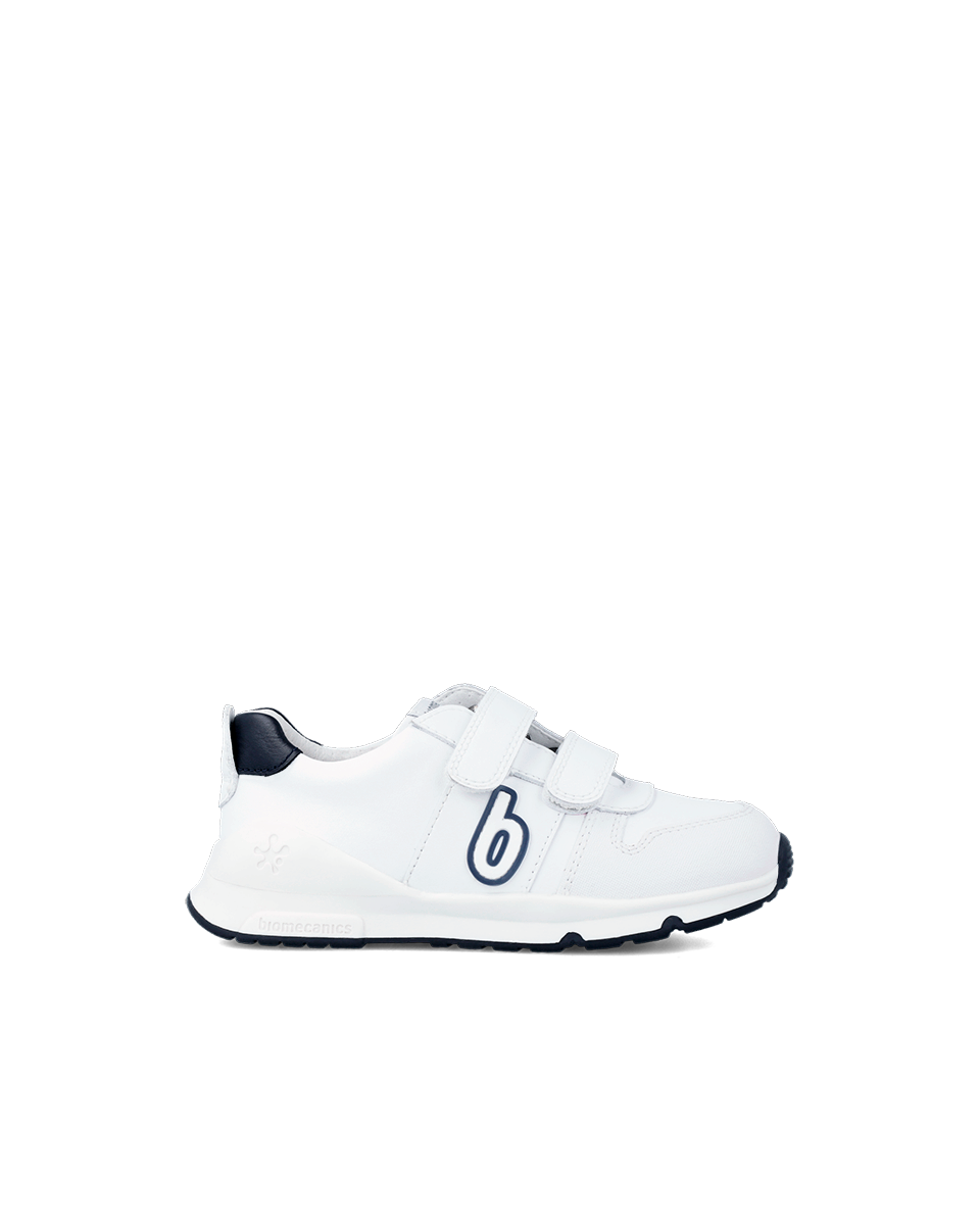 Biomecanics Bioevolution Basket Sport - cuir blanc/bleu