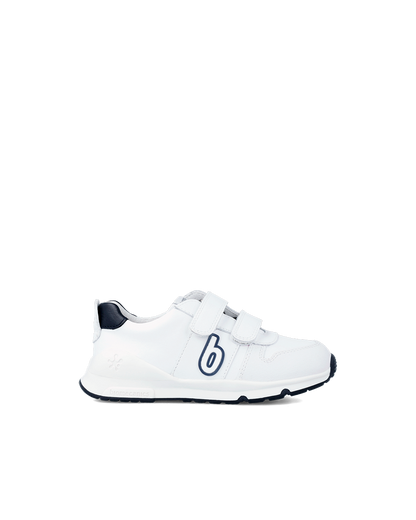 Biomecanics Bioevolution Basket Sport - cuir blanc/bleu