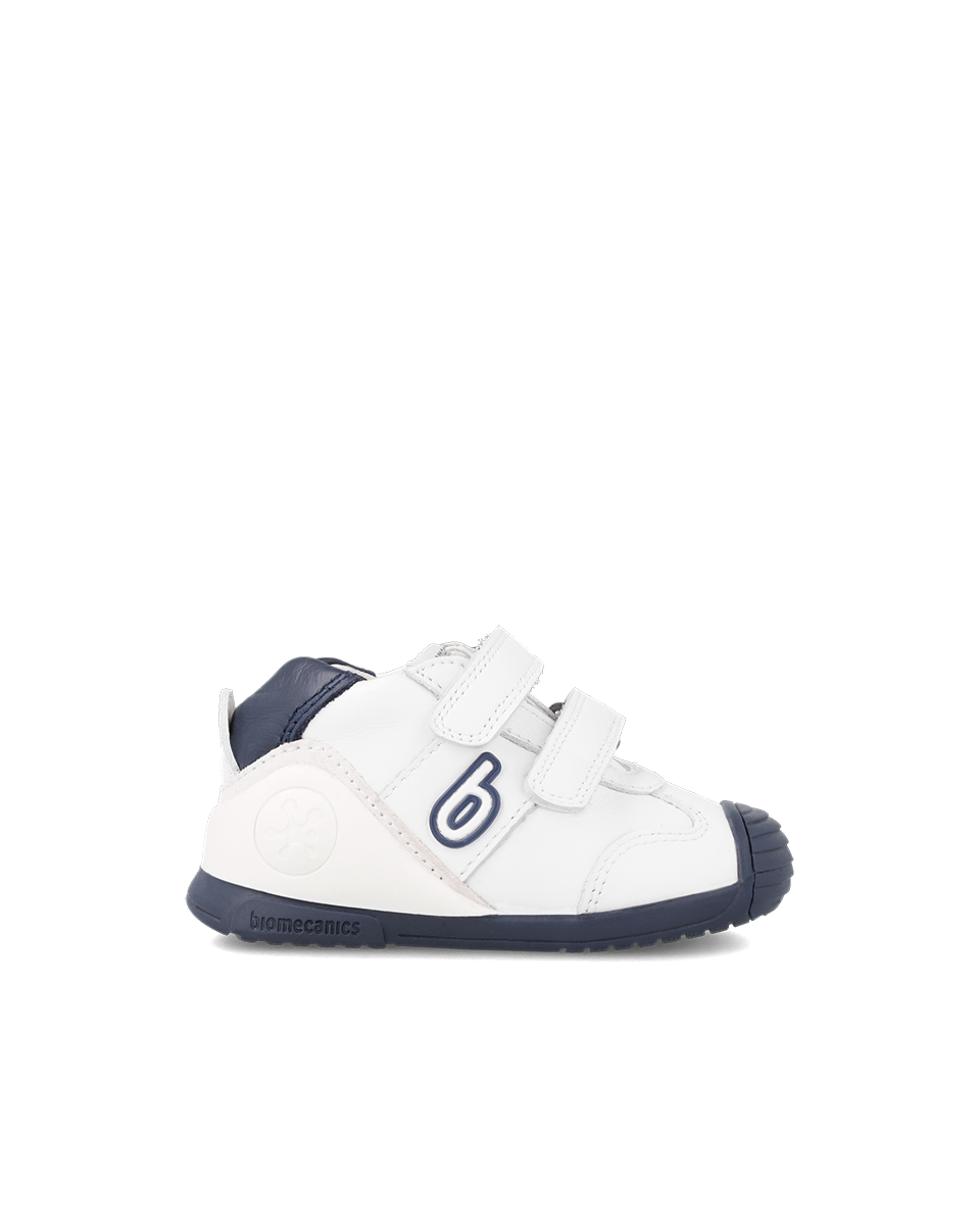 Biomecanics Biogateo Basket sport cuir blanc/bleu