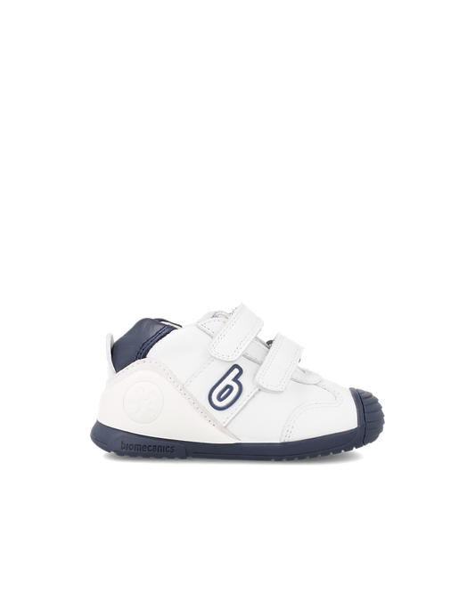 Biomecanics Biogateo Basket sport cuir blanc/bleu