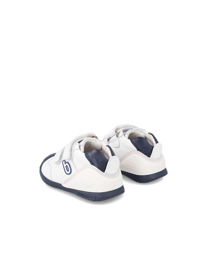 Biomecanics Biogateo Basket sport cuir blanc/bleu
