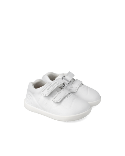 Biomecanics Biogateo Blanc cassé - Pied large — chaussure bébé premiers pas (photo 1)