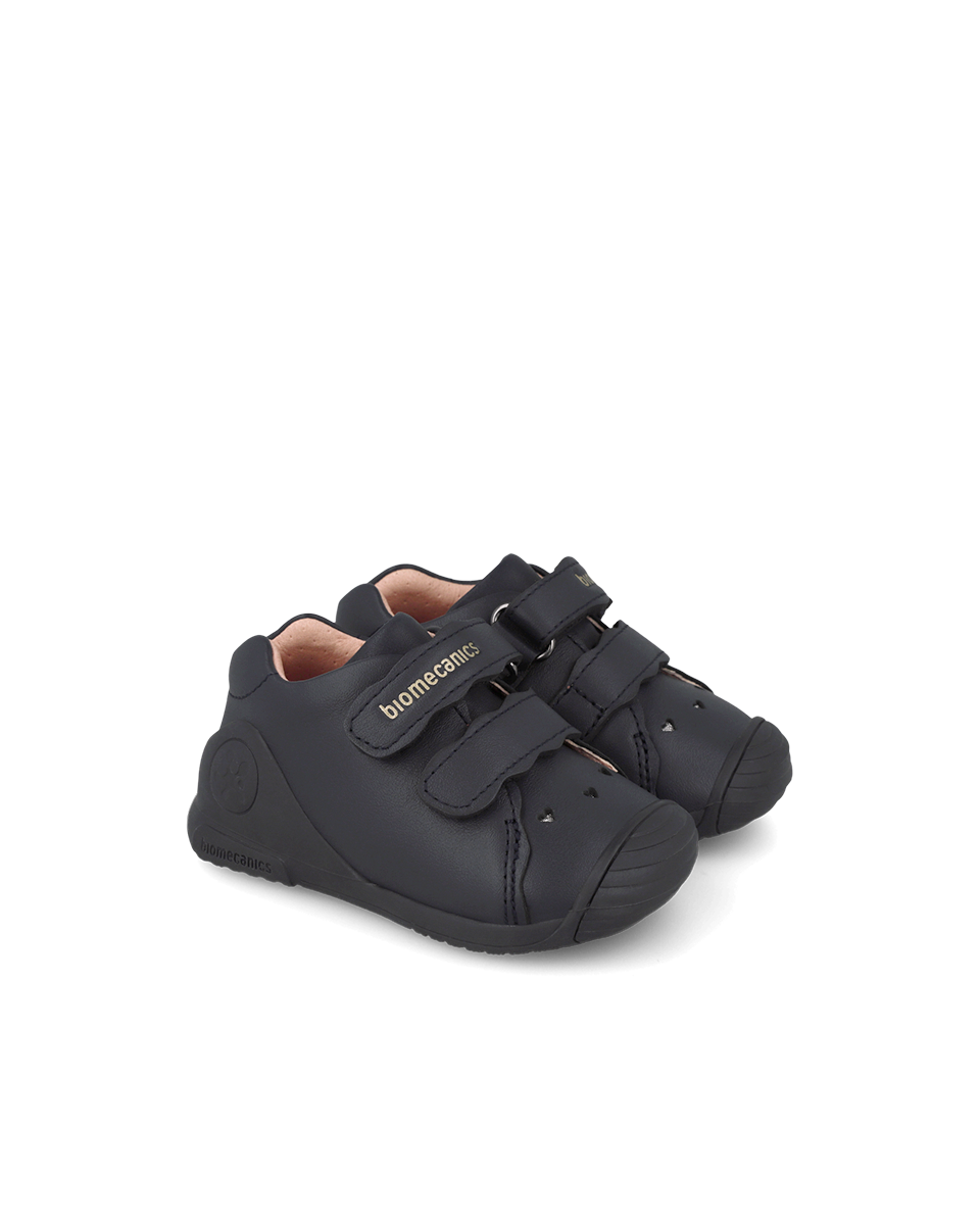 Biomecanics Biogateo Cuir - Cœur onyx — chaussure bébé premiers pas (photo 1)