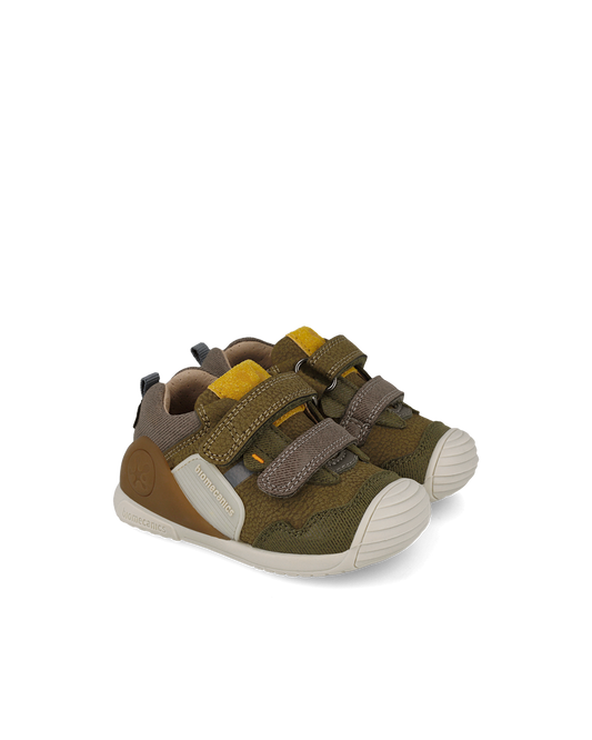 Biomecanics Biogateo Cuir - Camouflage forêt — chaussure bébé premiers pas (photo 1)