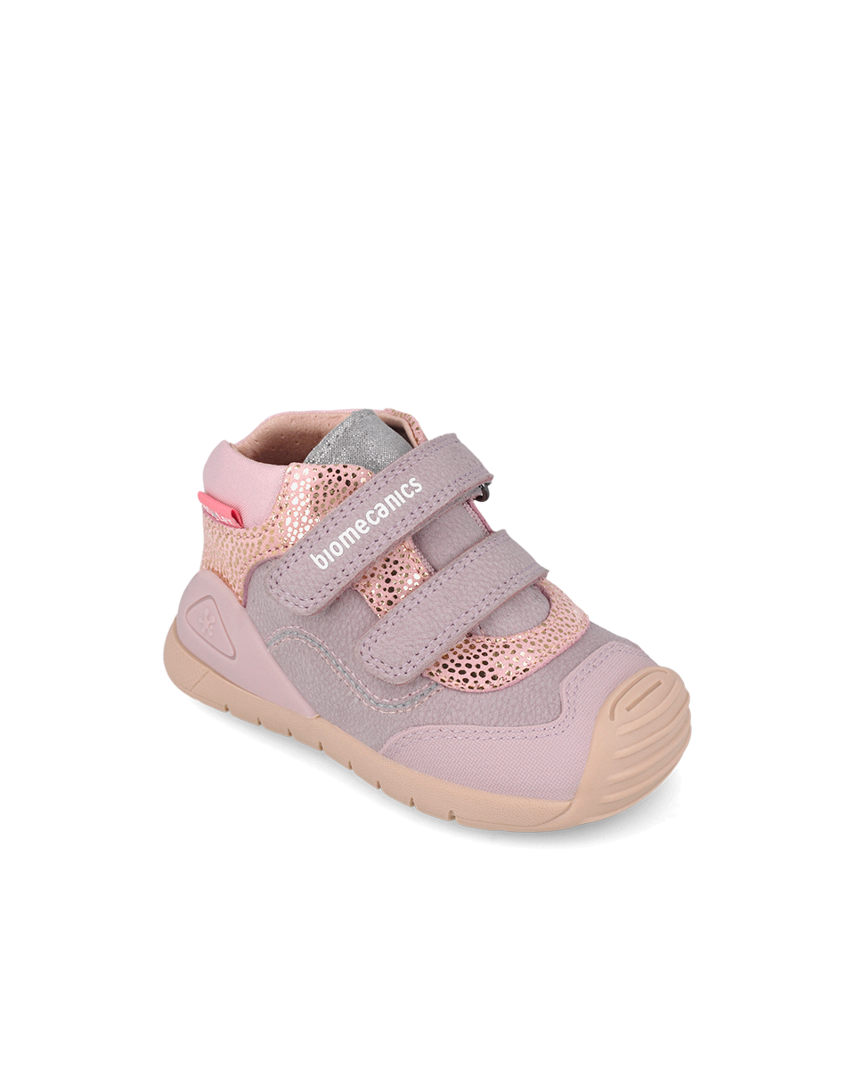 Biomecanics Biogateo Cuir - Lavande pailletée — chaussure bébé premiers pas (photo 4)