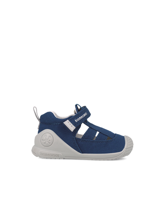 Biomecanics Sandale en toile Biogateo - Bleu marine — chaussure bébé premiers pas (photo 2)