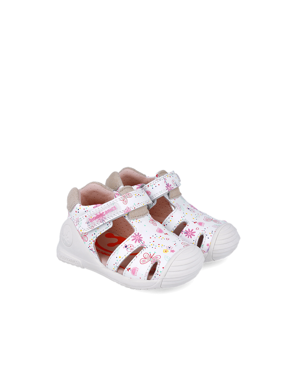 Biomecanics Sandales Cuir - Corail Biomecanics premiers pas bébé (photo 5)