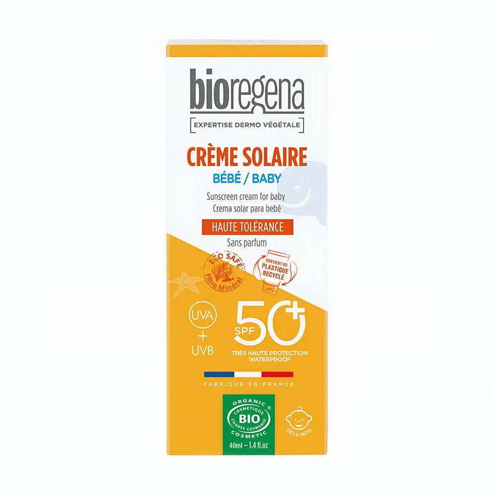 Bioregena Crème Solaire SPF50 Bébé - 40ml - Nanou's house - Bioregena