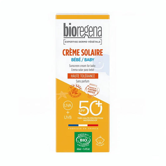 Bioregena Crème Solaire SPF50 Bébé - 40ml - Nanou's house - Bioregena