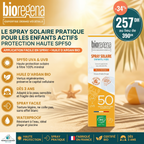 Bioregena Spray Solaire BIO SPF50 Enfant +3A - 90ml - Nanou's house - Bioregena