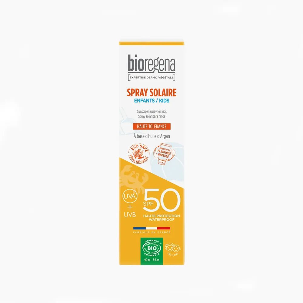 Bioregena Spray Solaire BIO SPF50 Enfant +3A - 90ml - Nanou's house - Bioregena