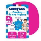 Carryboo Couches de nos Régions Taille 4 (7 - 18kg) - 44 Unités - Nanou's house - Carryboo