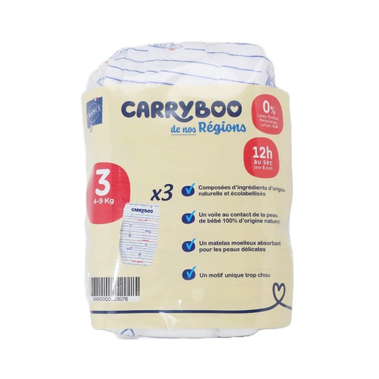 Carryboo Couches Petit Format Taille 3 (4 - 9kg) - 3 Unités - Nanou's house - Carryboo