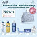 Coffret Routine Complète Uriage Bébé avec sac à langer offert – Crème lavante, Huile lavante, Eau nettoyante 500ml, 1er Change, Lingettes x70, 1ère Senteur – Nanou's House Maroc