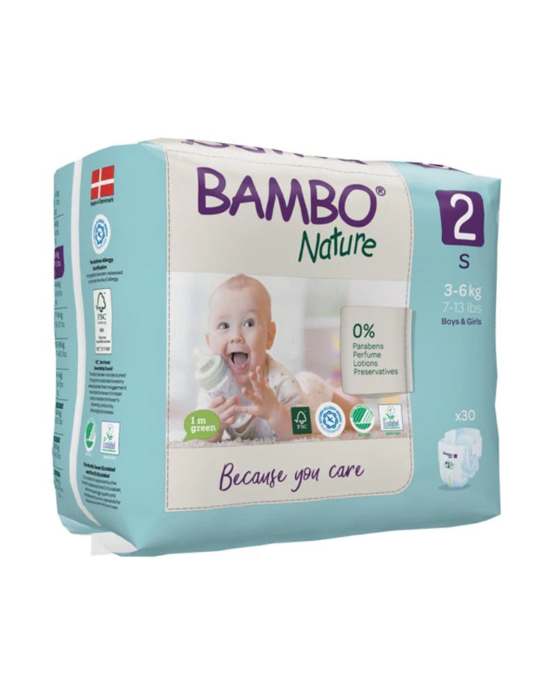 Couches Bambo Nature Taille 2 (3 - 6kg) 30 unités - Nanou's house - Bambo Nature