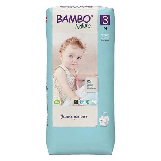 Couches Bambo Nature Taille 3 (4 - 8kg) 52 unités - Nanou's house - Bambo Nature
