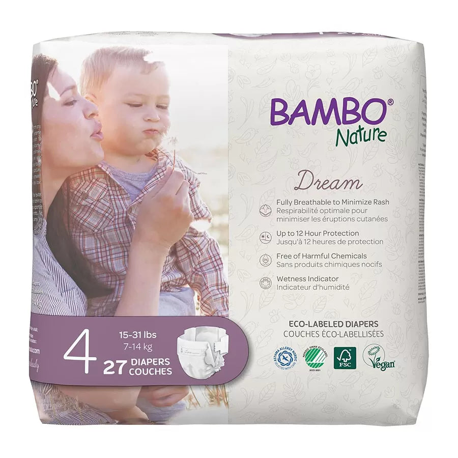 Couches Bambo Nature Taille 4 (7 - 14kg) 27 unités - Nanou's house - Bambo Nature