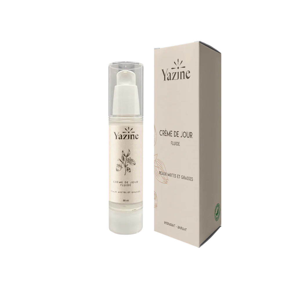 Crème fluide à la niacinamide peaux mixtes & grasses Yazine – Nanou’s House Maroc