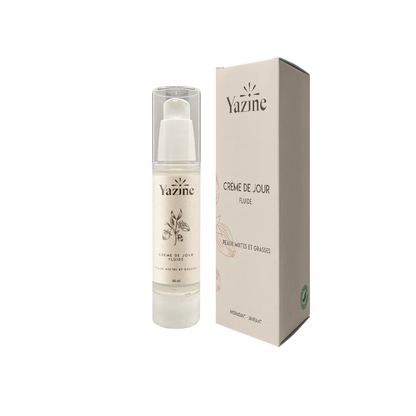 Crème fluide à la niacinamide peaux mixtes & grasses Yazine – Nanou’s House Maroc
