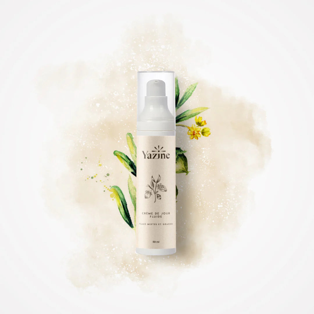 Crème fluide à la niacinamide peaux mixtes & grasses Yazine – Nanou’s House Maroc