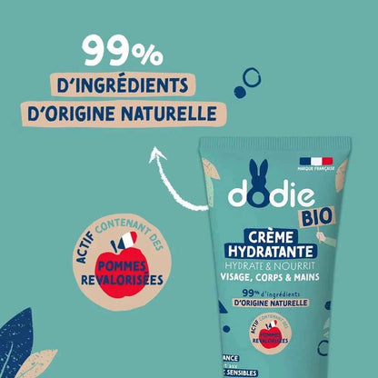 Crème Hydratante 3-en-1 Bio (Visage, Corps & Mains) - Tube 75ml Dodie