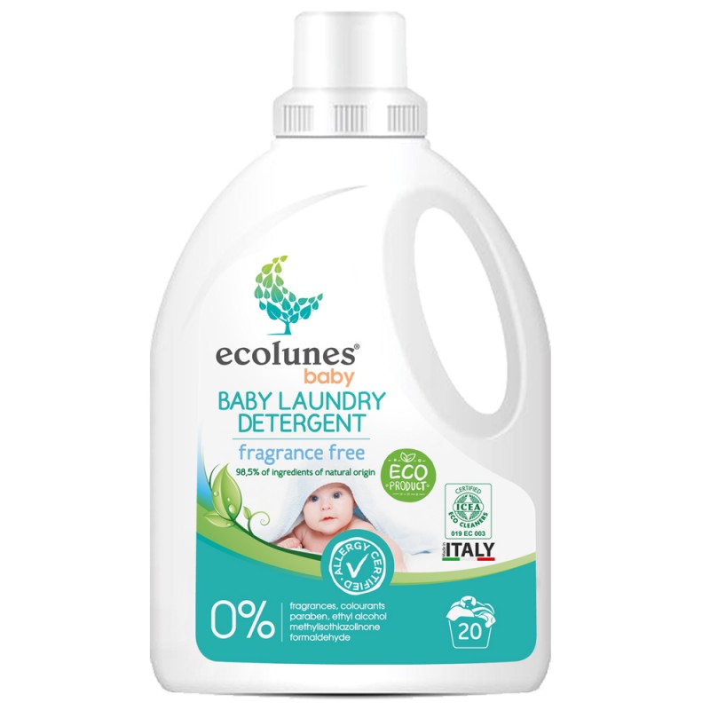 Ecolunes lessive bébé 1 L hypoallergénique – 20 lavages - Nanou's house