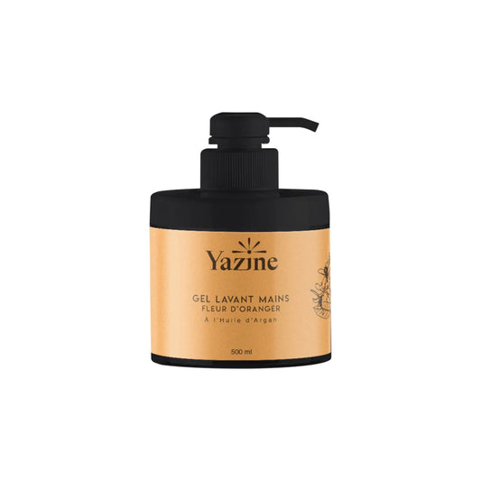 Gel mains à l’huile d’argan Yazine – Nettoyant et hydratant naturel disponible chez Nanou’s House Maroc