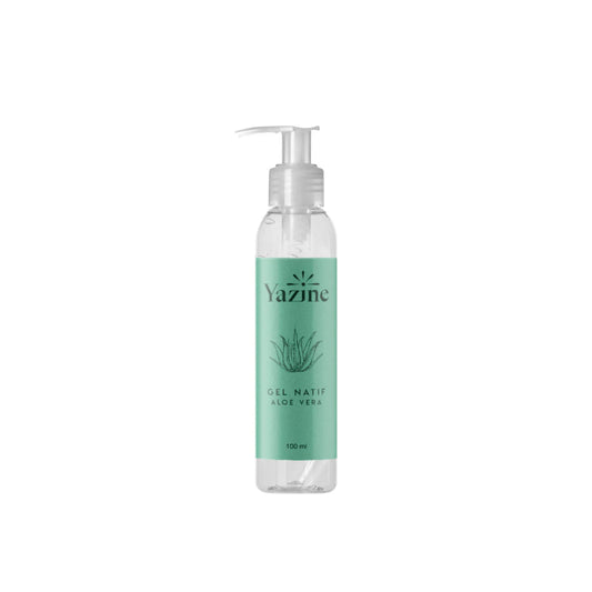 Gel Natif Aloe Vera Yazine – Hydratation et apaisement naturel disponible chez Nanou’s House Maroc
