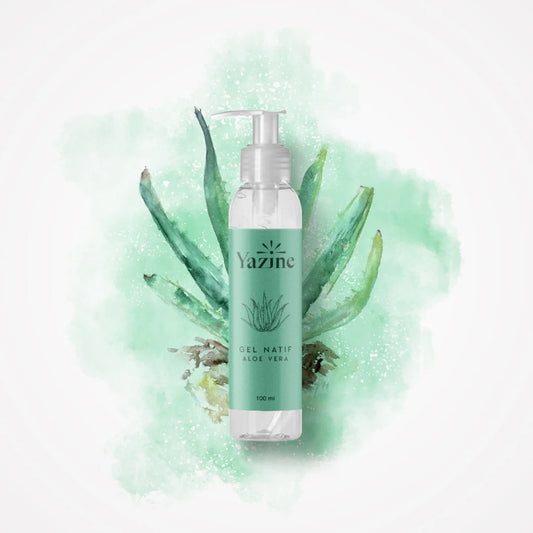 Gel Natif Aloe Vera Yazine – Hydratation et apaisement naturel disponible chez Nanou’s House Maroc