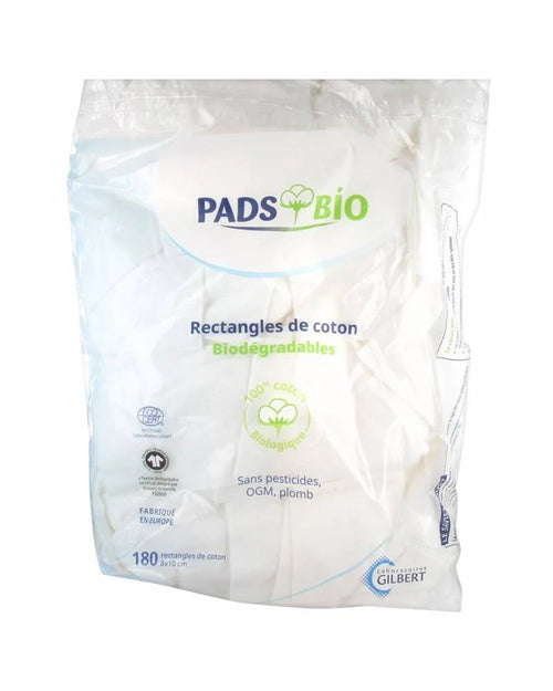 Gilbert Pads Bio – texture des rectangles de coton - Nanou's house