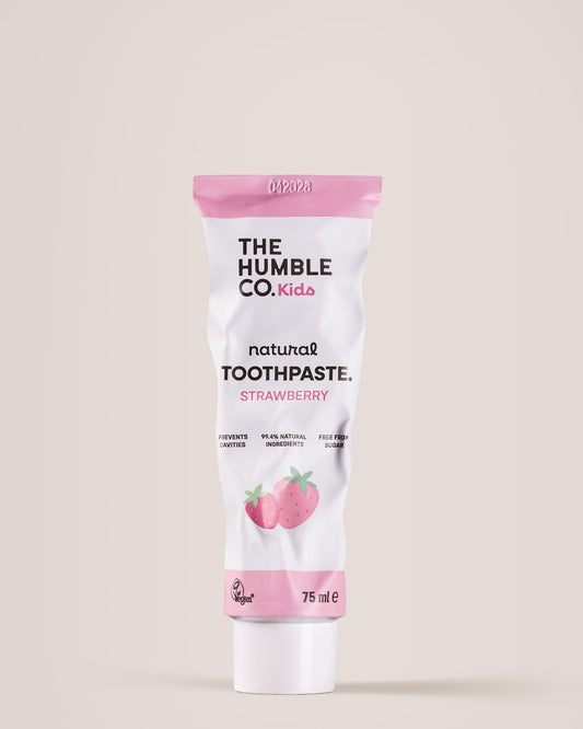 The Humble Co Dentifrice Enfant Naturel Fraise 75ml - dès la première dent - Nanou's House Maroc