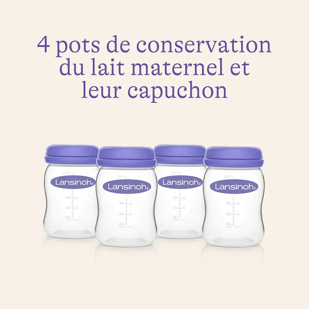 Lansinoh Bouteilles de Conservation (4x160 ml) - 4 pcs - Nanou's house - Lansinoh