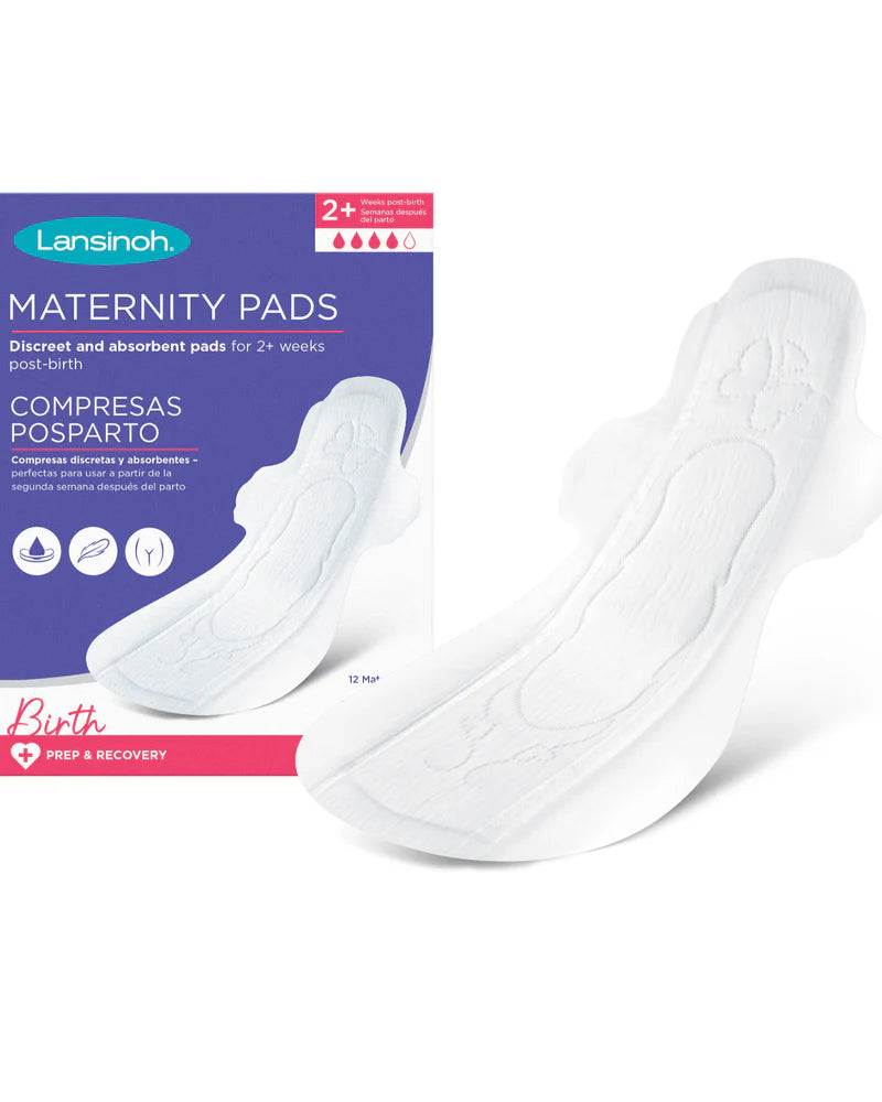 Serviettes maternité Lansinoh Taille M – 12 unités – à partir de 2 semaines post-partum