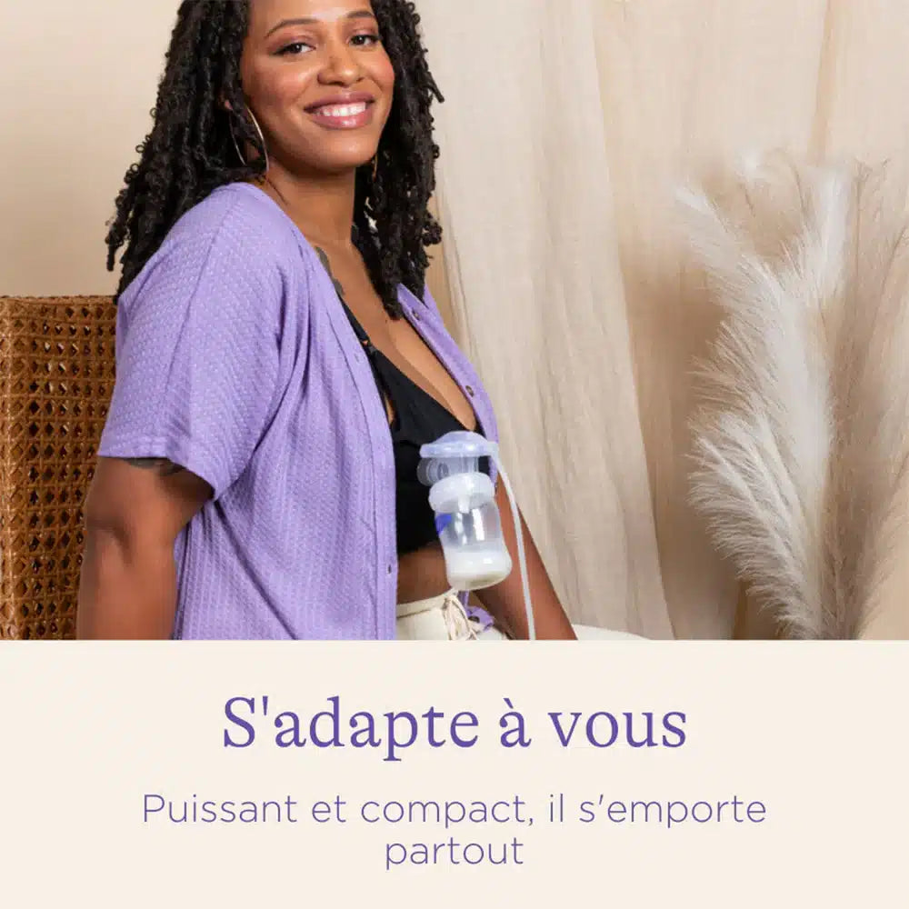 Tire-lait électrique compact Lansinoh avec technologie 2 phases | Nanou's House