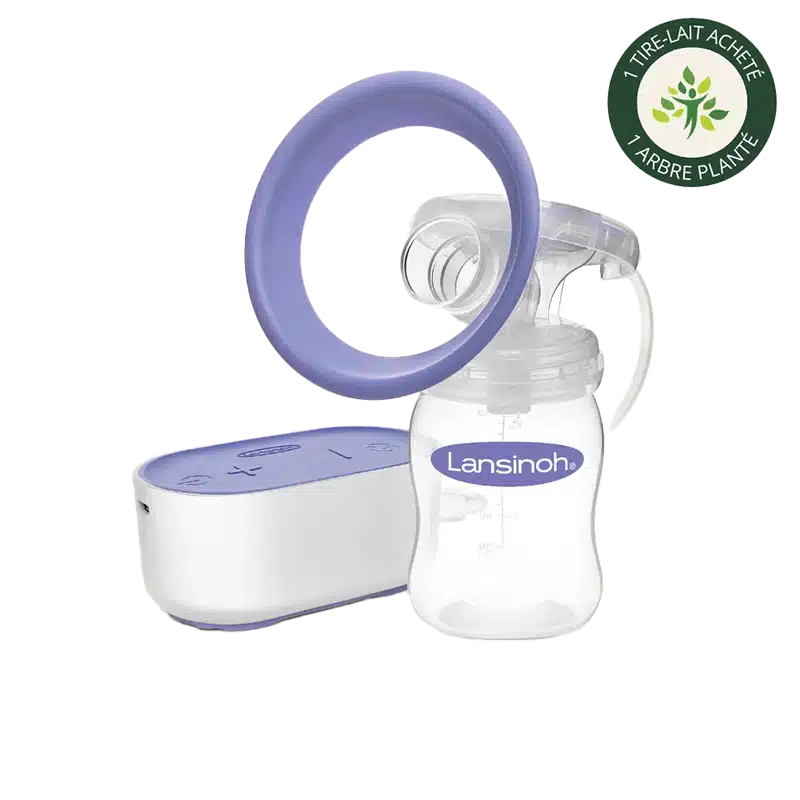 Tire-lait électrique compact Lansinoh avec technologie 2 phases | Nanou's House