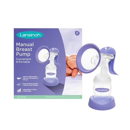 Tire-lait manuel ergonomique Lansinoh avec technologie 2 phases | Nanou's House